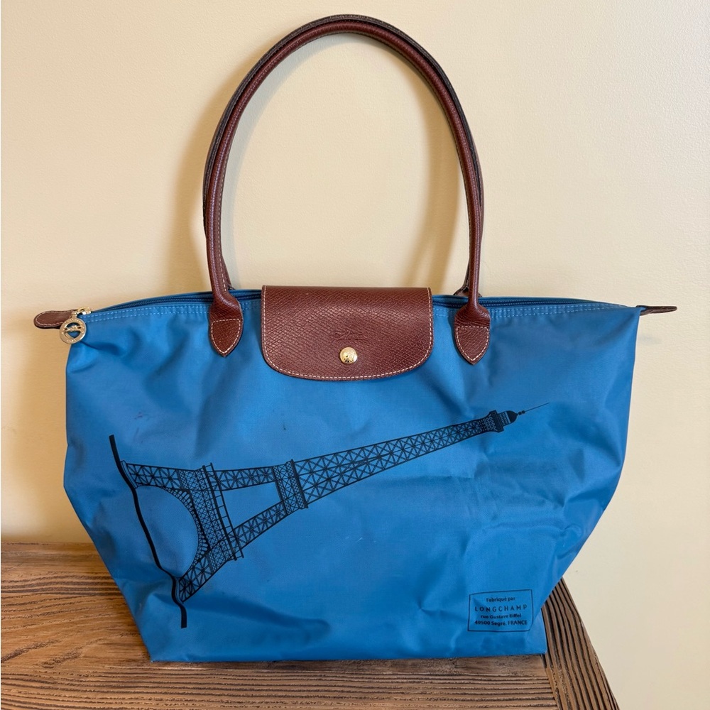 Longchamp Le Pliage Tote Bag Limited Edition Eiffel Tower Design 🇫🇷
